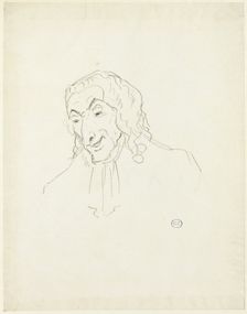 Bust of a Man with a Jabot, c. 1810. Creator: Jacques-Louis David