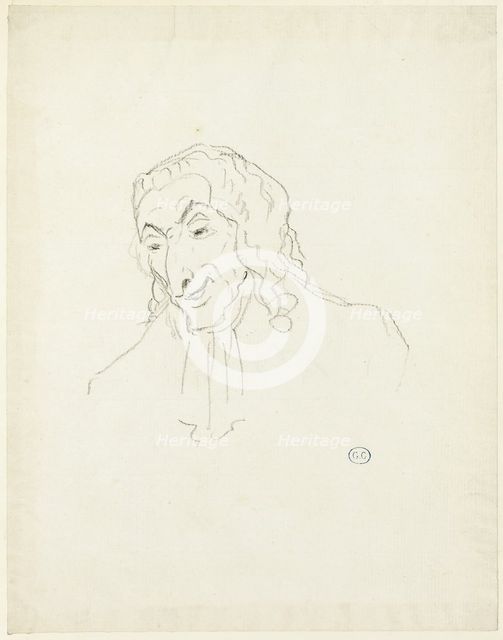 Bust of a Man with a Jabot, c. 1810. Creator: Jacques-Louis David.