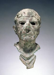 Bust of a Man, A.D. 90-100. Creator: Unknown