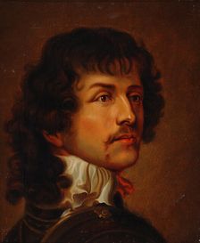 Bust of a man, copy after van Dyck?, 1861. Creator: Karl Emanuel Jansson