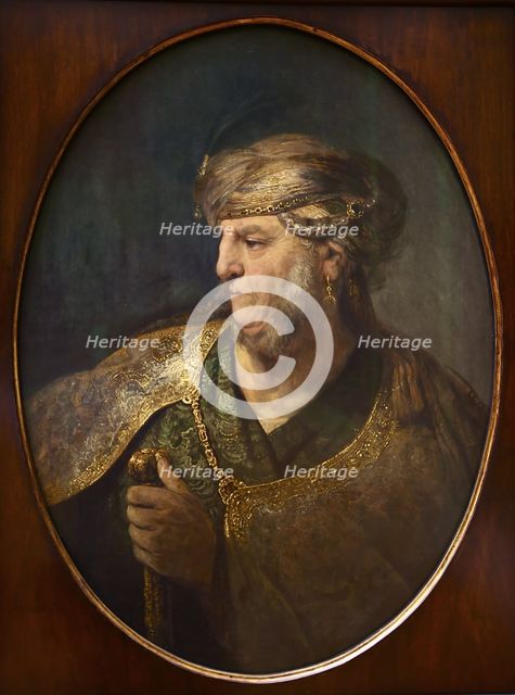 Bust of a Man in Oriental Dress, 1633. Artist: Rembrandt van Rhijn (1606-1669)