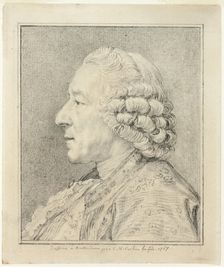 Bust of a Man in Profile to the Left, 1767. Creator: Charles Nicolas Cochin