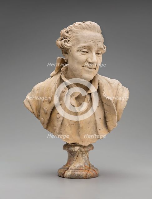 Bust of a Man, mid-18th century. Creator: School of Jean Jacques Caffieri.