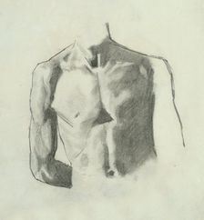 Bust of a man - study, around 1890. Creator: Ladislav Mednyanszky