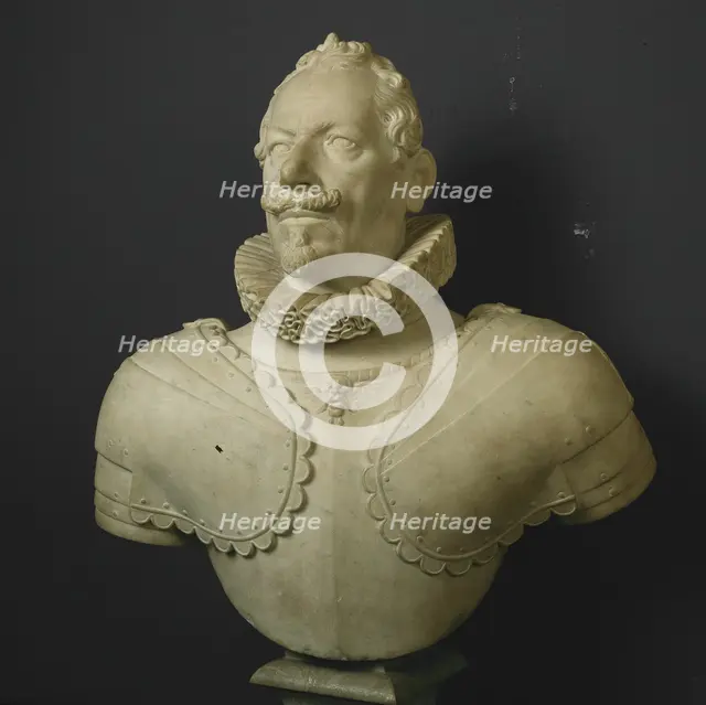 Bust of a Nobleman in Armor, About 1610. Creator: Pietro Tacca.