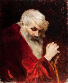 Bust of a Bearded Old Man, 1876. Creator: Leon Wyczolkowski
