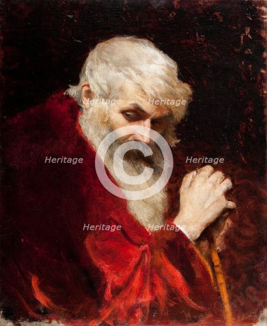 Bust of a Bearded Old Man, 1876. Creator: Leon Wyczolkowski.