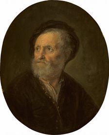 Bust of a Bearded Man, c. 1642/1645. Creator: Gerrit Dou