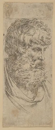 Bust of a bearded man, ca. 1600-1640. Creator: Guido Reni