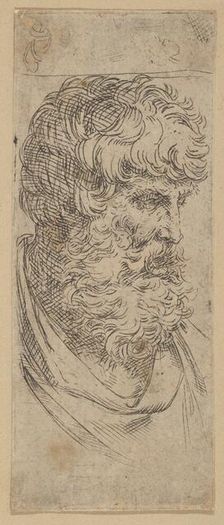 Bust of a bearded man, ca. 1600-1640. Creator: Guido Reni