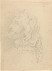 Bust of a Bearded Man Looking Up. Creator: John Flaxman