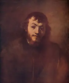 Bust of a Bearded Young Man with a Skullcap 1663. Artist: Rembrandt Harmensz van Rijn