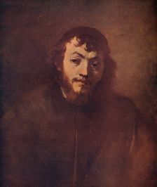 Bust of a Bearded Young Man with a Skullcap 1663. Artist: Rembrandt Harmensz van Rijn