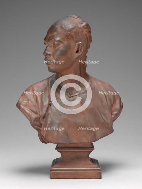 Bust of a Chinese Man, model c. 1872. Creator: Jean-Baptiste Carpeaux.