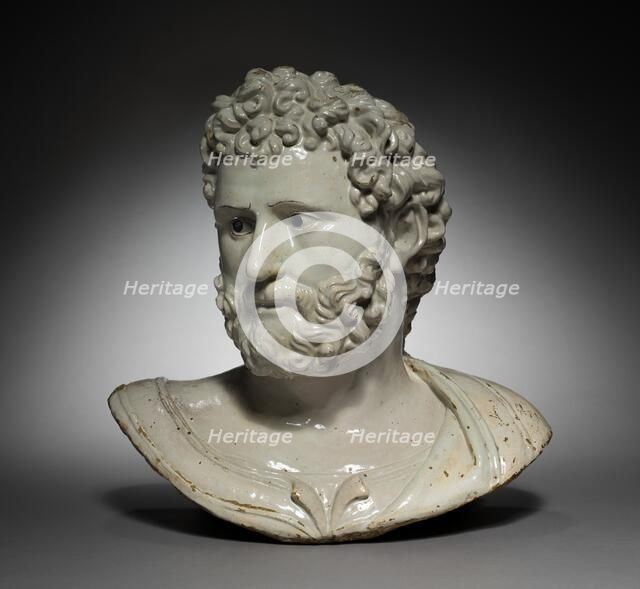 Bust of a Classical Hero or Emperor, early to mid 16th century. Creator: Girolamo della Robbia (Italian, 1488-1566).