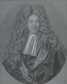 Bust of a Gentleman in an Oval Field, n.d.. Creator: Hyacinthe Rigaud