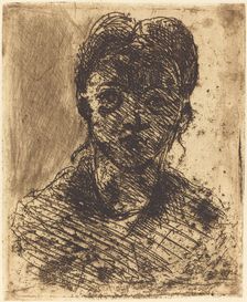 Bust of a Girl, 1873. Creator: Paul Cezanne