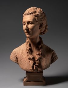 Bust of a Lady, c. 1875. Creator: Jules Dalou (French, 1838-1902)