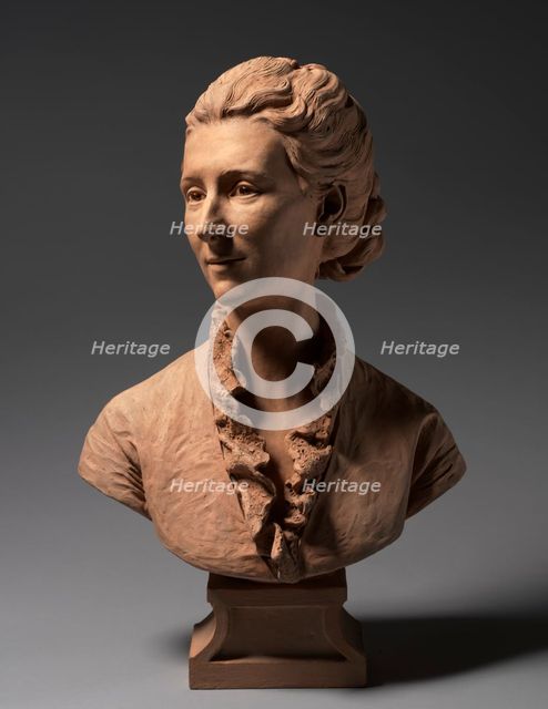 Bust of a Lady, c. 1875. Creator: Jules Dalou (French, 1838-1902).
