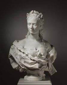 Bust of a Lady (possibly Fanny Coleman), 1872. Creator: Jean-Baptiste Carpeaux (French, 1827-1875)