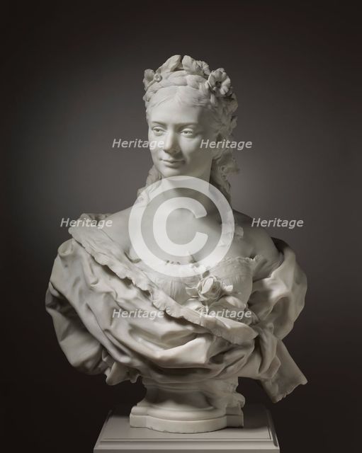 Bust of a Lady (possibly Fanny Coleman), 1872. Creator: Jean-Baptiste Carpeaux (French, 1827-1875).