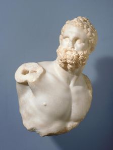 Bust of a Pugilist and detached fragments (2), A.D. 100-200. Creator: Unknown