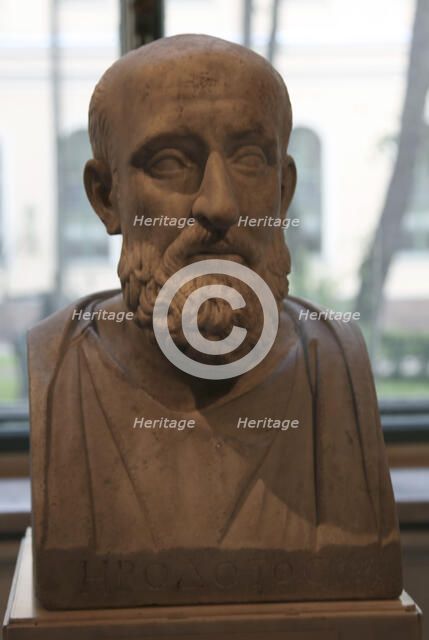 Bust of a Stoic (possibly Kleanthos), Roman, after a Greek original of c280 BC. Artist: Unknown