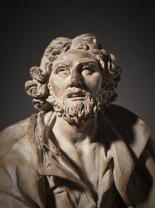 Bust of a Saint (Possibly Saint Longinus), Model for a Reliquary (image 4 of 6), Late 18th century. Creator: Giuseppe Sanmartino