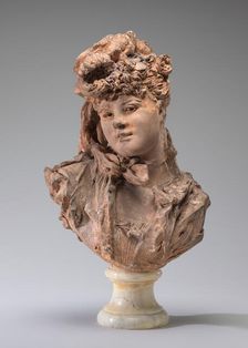 Bust of a Woman, 1875. Creator: Auguste Rodin