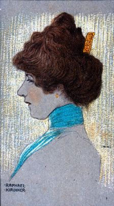 Bust of a woman, 1902. Creator: Kirchner, Raphael (1876-1917)