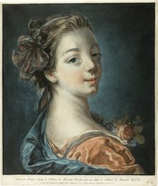 Bust of a Woman, c. 1771. Creator: Louis Marin Bonnet