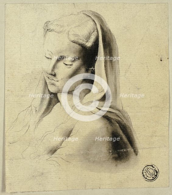 Bust of a Woman with Veil, n.d. Creator: Unknown.