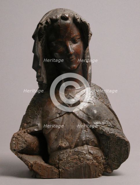 Bust of a Women, French, 14th century. Creator: Unknown.