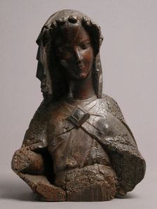 Bust of a Women, French, 14th century. Creator: Unknown