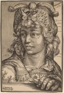 Bust of a Young Man, 1613. Creator: Christoffel van Sichem I