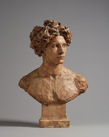 Bust of a Young Man, 1877. Creator: Jules Dalou