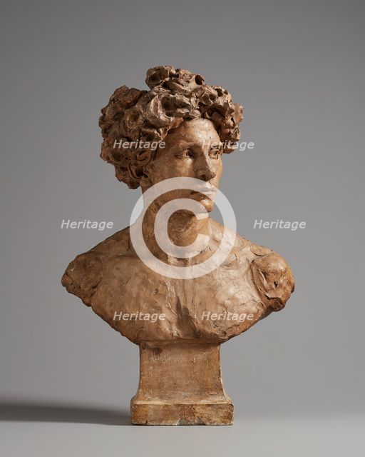 Bust of a Young Man, 1877. Creator: Jules Dalou.