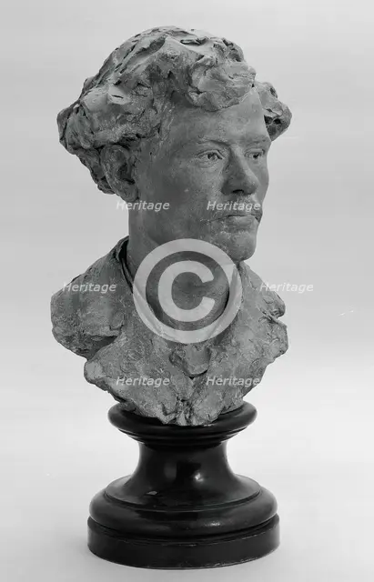 Bust of a Young Man, 1870/75. Creator: Jean Alexandre Joseph Falguiere.
