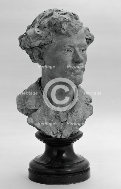 Bust of a Young Man, 1870/75. Creator: Jean Alexandre Joseph Falguiere.