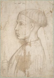 Bust of a Young Man in Profile, 1430/40. Creator: Giovanni Badile
