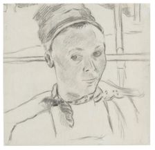 Bust of a Young Breton Woman (Possibly Marie Lagadu), 1886/88. Creator: Paul Gauguin