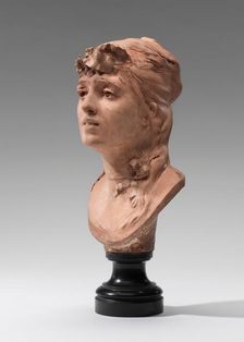 Bust of a Young Girl, 1868. Creator: Auguste Rodin