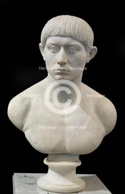 Bust of a young Roman, Ancient Rome, early 2nd century. Artist: Unknown