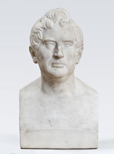Bust of Adam Oehlenschlager (1779-1850), n.d., c1850. Creator: Herman Wilhelm Bissen