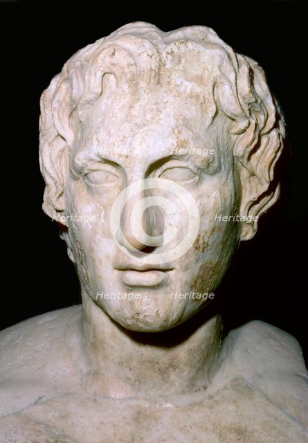 Bust of Alexander the Great, 4th century BC. Artist: Unknown