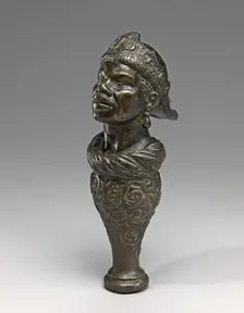 Bust of an African Man, on a Baluster Pedestal, 17th century. Creator: Unknown