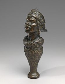 Bust of an African Man, on a Baluster Pedestal, 17th century. Creator: Unknown