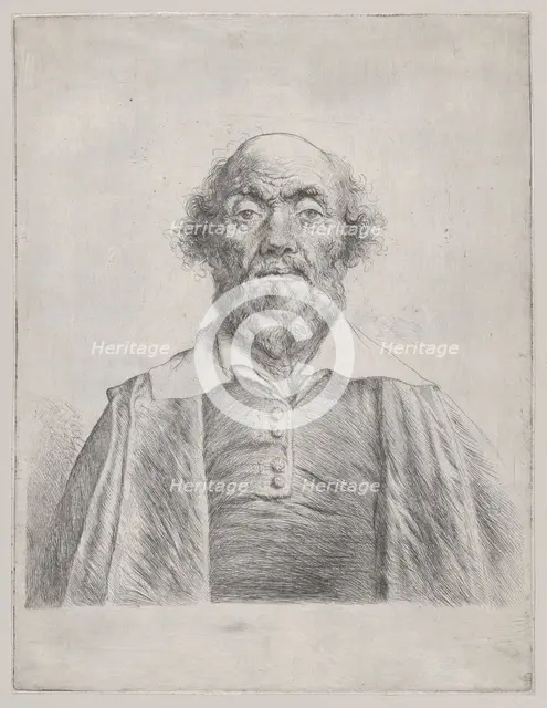 Bust of an Elderly Man, 1620-74. Creator: Jan Lievens.