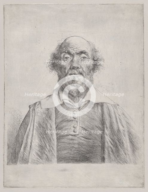 Bust of an Elderly Man, 1620-74. Creator: Jan Lievens.
