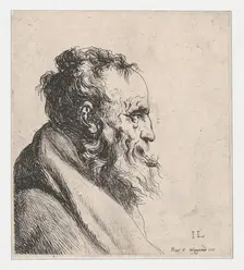 Bust of an Old Man, 1620-74. Creator: Jan Lievens